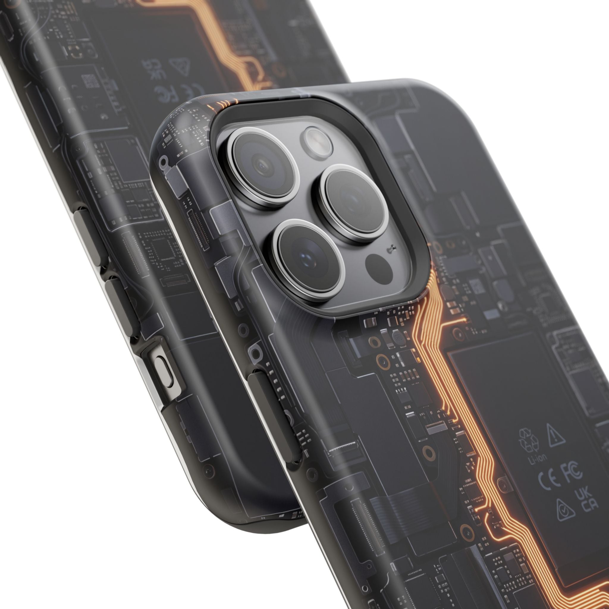 Electrician Circuit Bolt Phone Case — Impact-Resistant Wireless Charging Cover