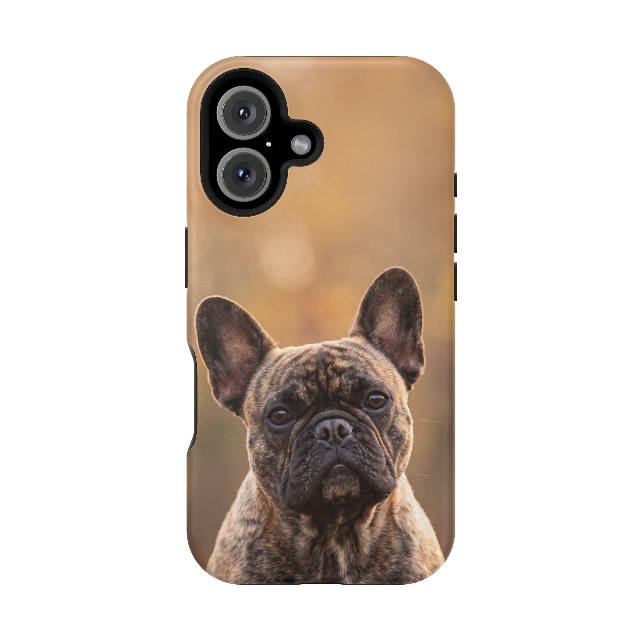 Brindle French Bulldog Phone Case — Impact-Resistant Wireless Charging Cover