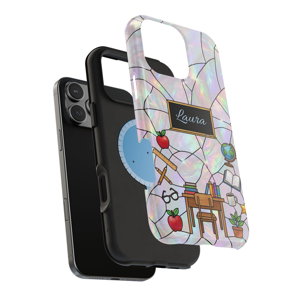 Personalized Teacher Phone Case — Impact-Resistant Wireless Charging Cover