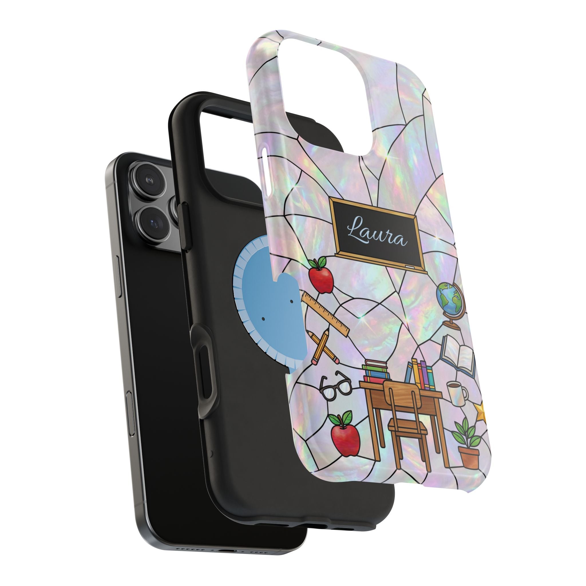Personalized Teacher Phone Case — Impact-Resistant Wireless Charging Cover