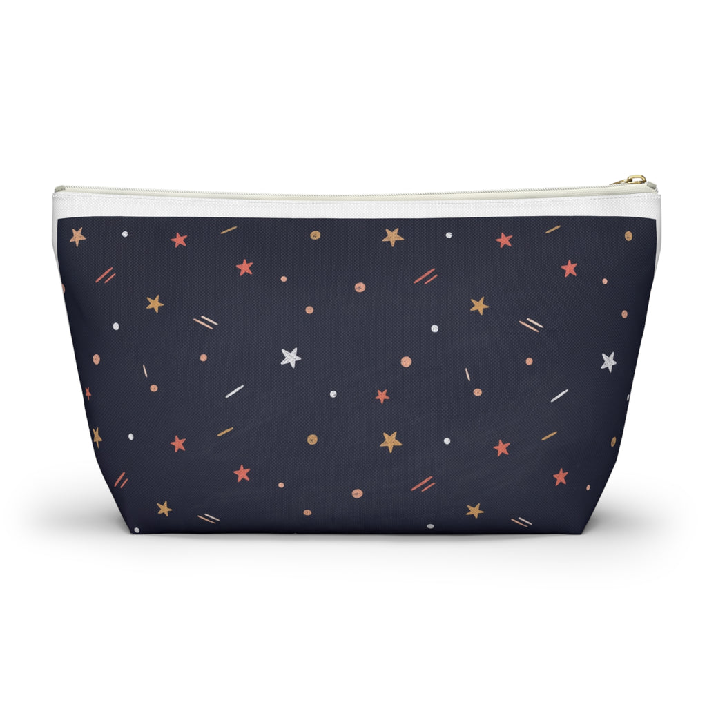 Teach Love Inspire Chalkboard Accessory Pouch — T-Bottom Zipper Bag