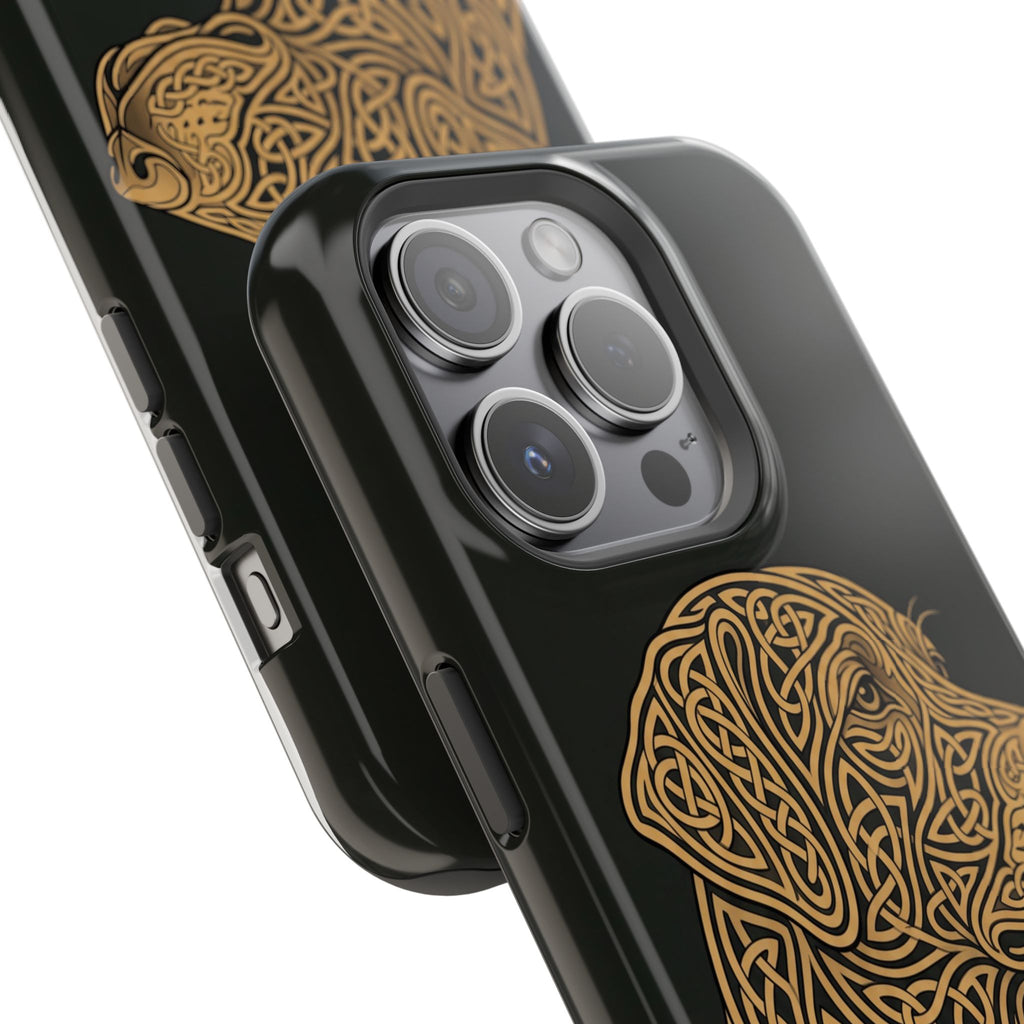 Celtic Knotwork Labrador Phone Case — Tough Magnetic Case with Wireless Charging