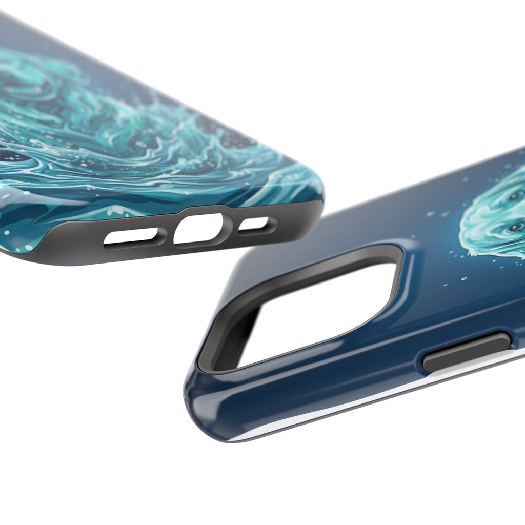 Water Splash Labrador Phone Case — Tough Magnetic Case with Wireless Charging