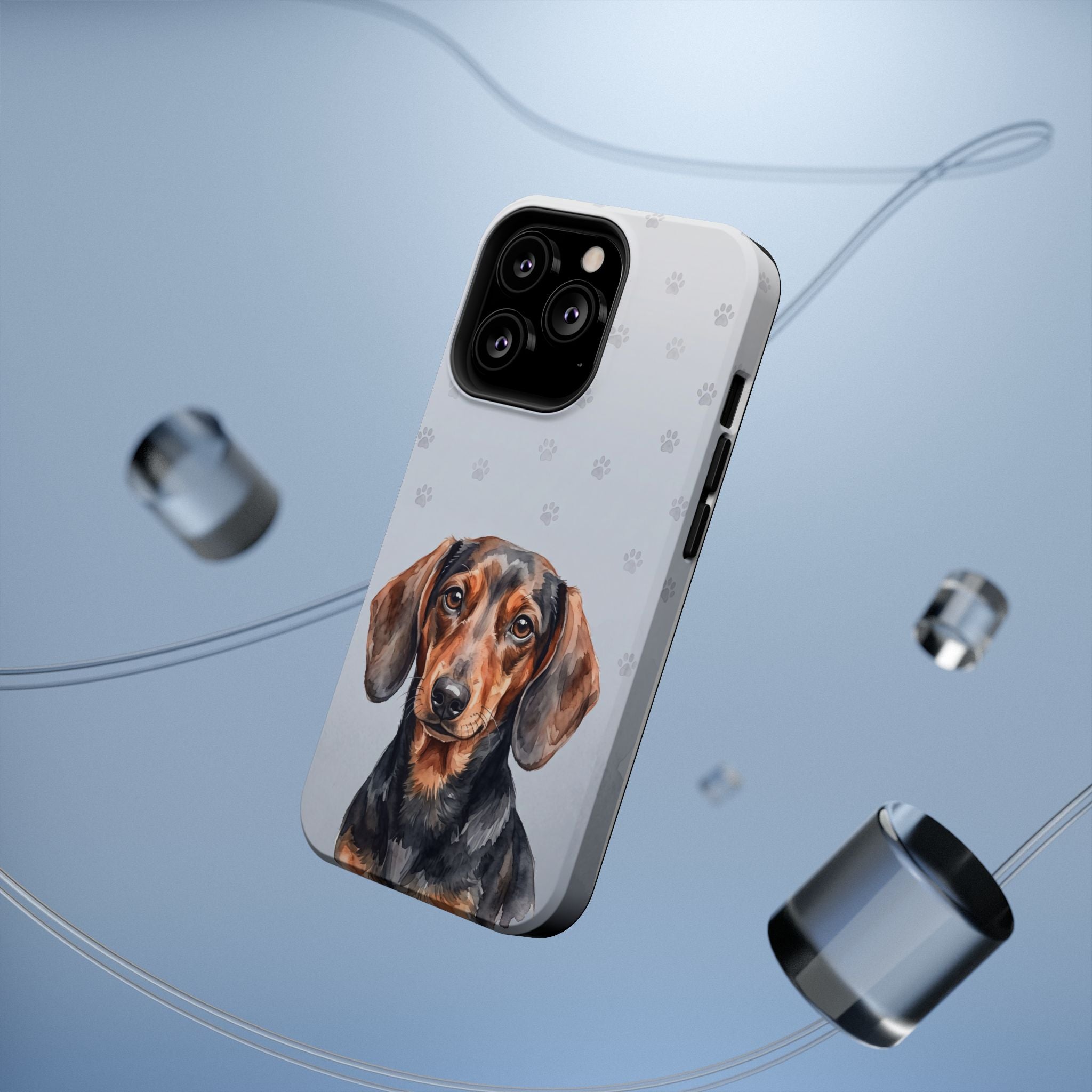 Dachshund Phone Case — Impact-Resistant Wireless Charging Cover