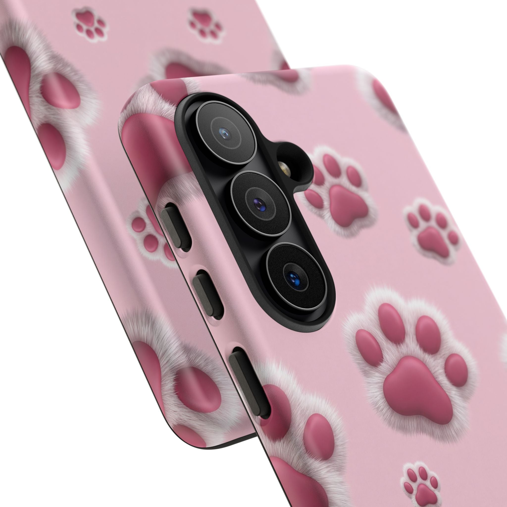 iphone & Samsung - Pink Paws Tough Phone Case — Cute Protective iPhone Cover