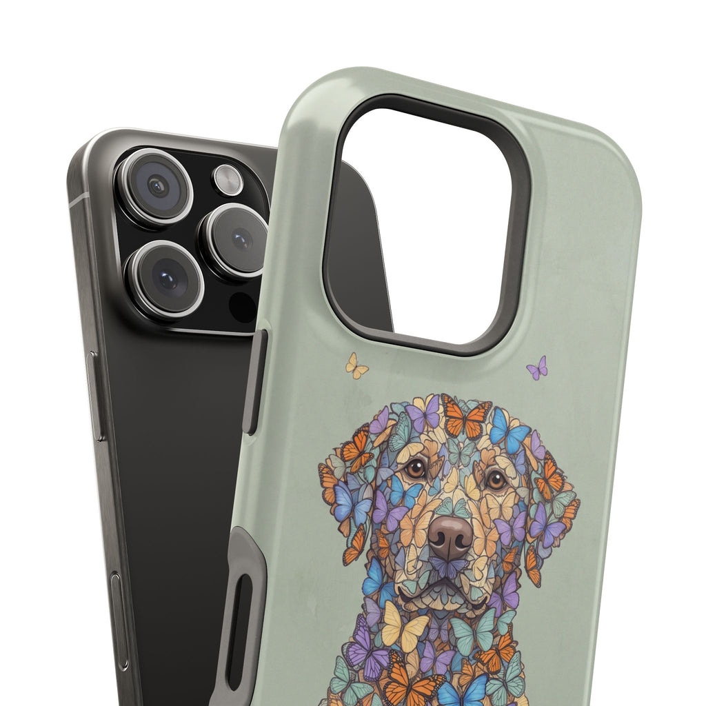 Personalized Butterfly Labrador Phone Case — Tough Magnetic Case with Wireless Charging