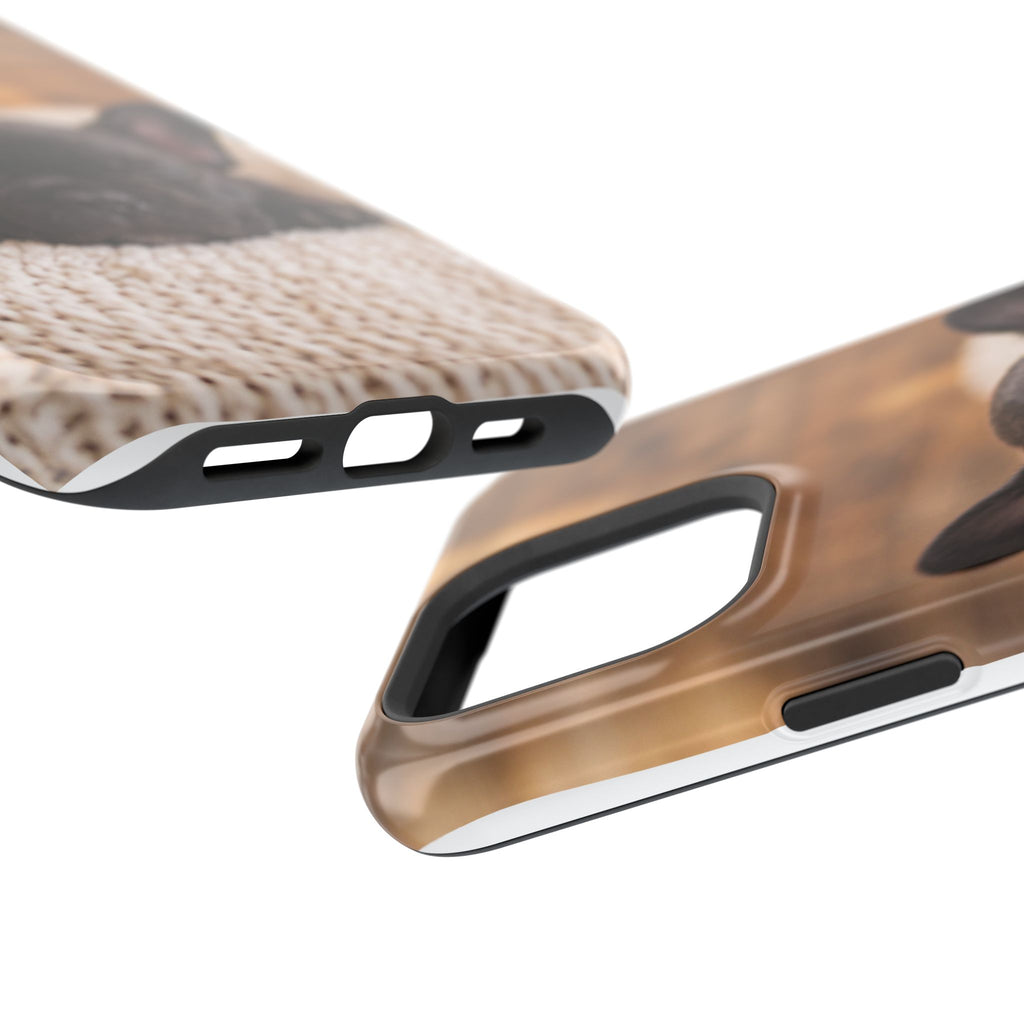 Sleepy French Bulldog Phone Case — Impact-Resistant Wireless Charging Cover
