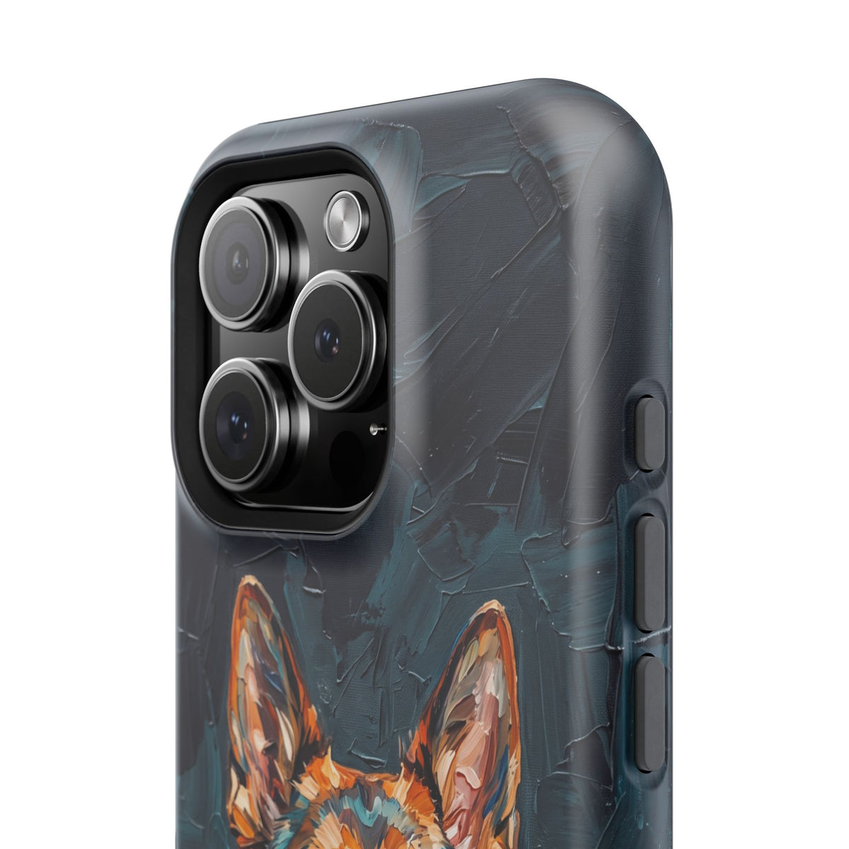 German Shepherd Phone Case | Palette Knife Painting Art — Tough Magnetic Case with Wireless Charging