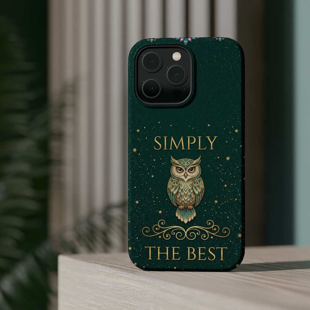 Simply The Best Wise Owl Phone Case — Wireless Charging Cover