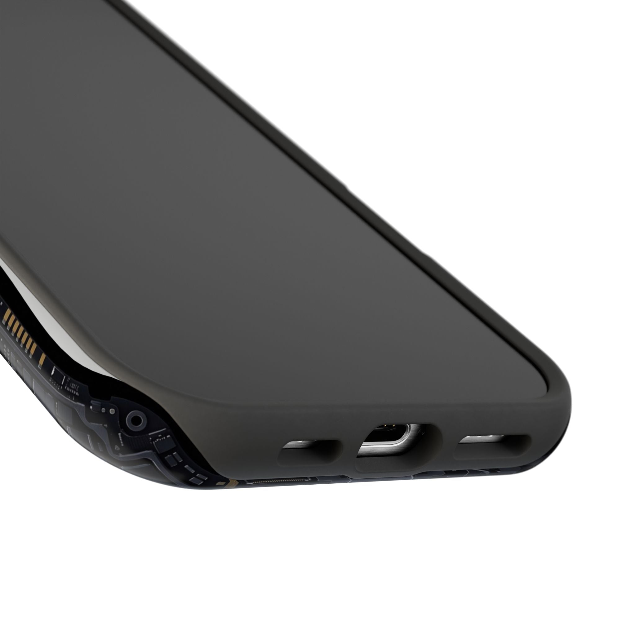 Cyan Bolt Electrician Phone Case — Electric Circuit Wireless Charging Cover