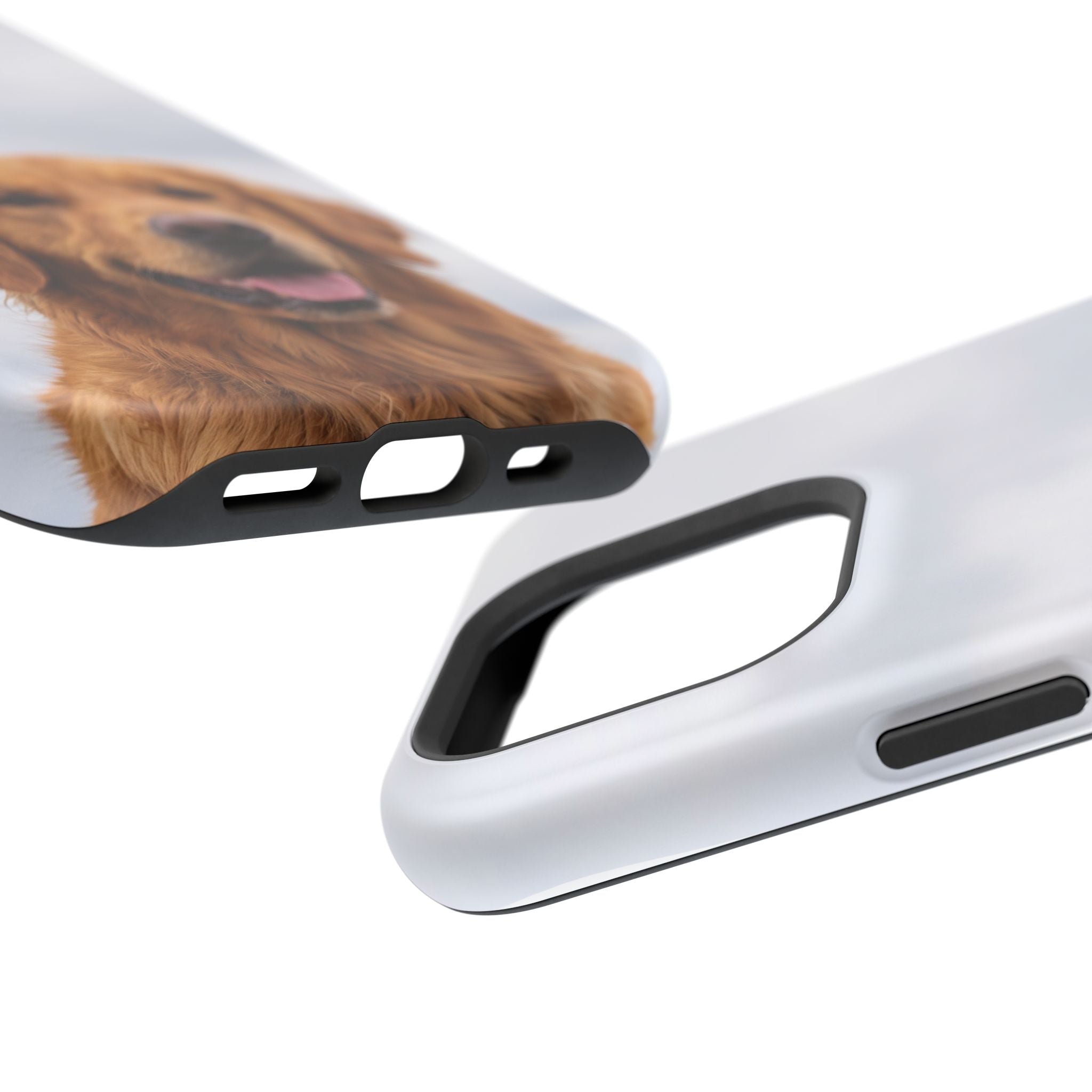 Golden Retriever Phone Case — Impact-Resistant Wireless Charging Cover