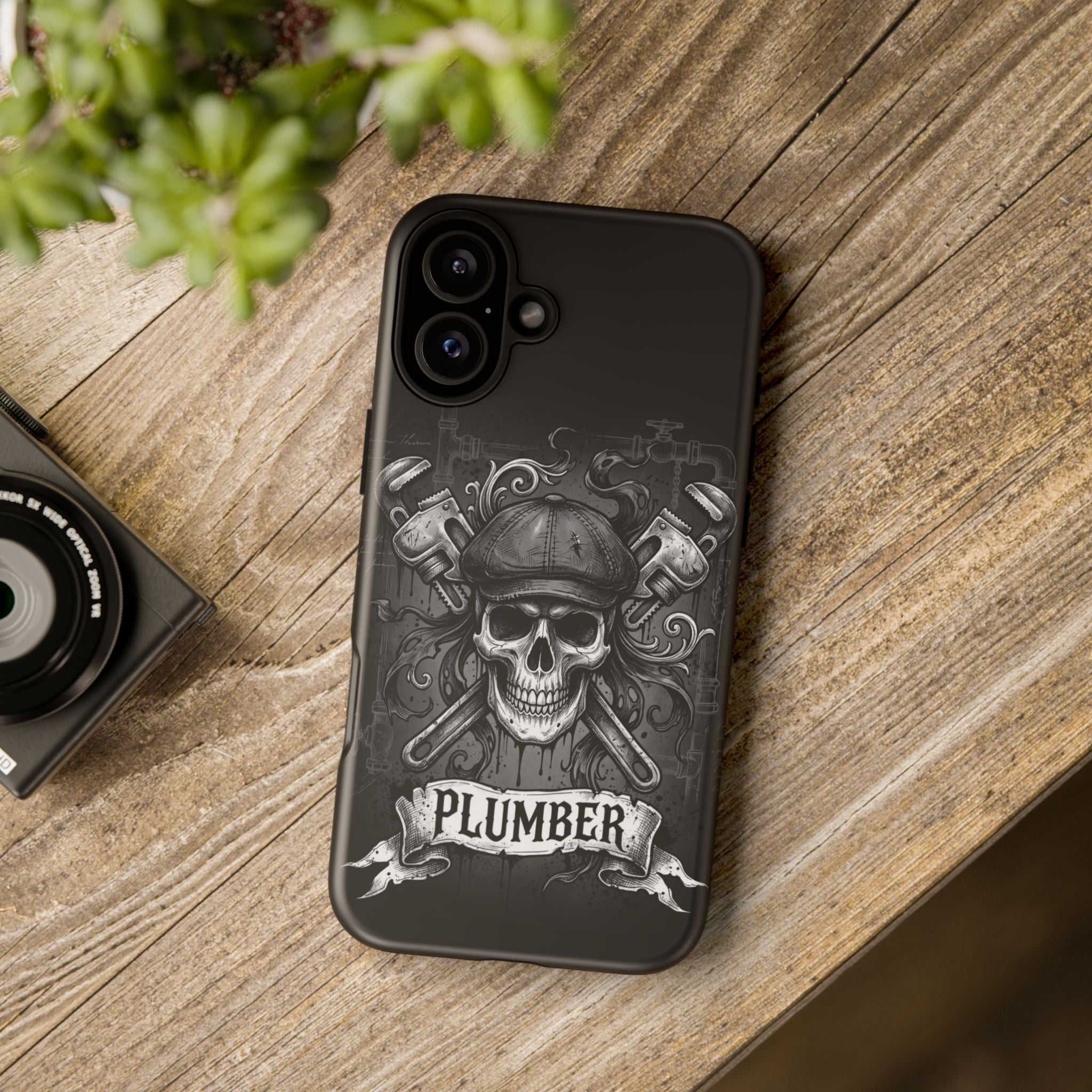 Gothic Skull Plumber Phone Case - Samsung & iPhone Series