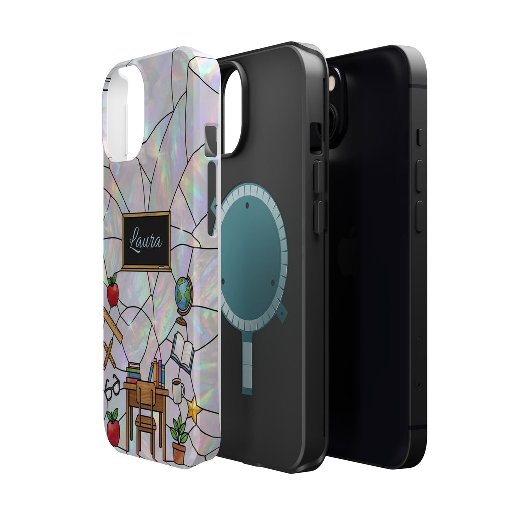 Personalized Teacher Phone Case — Impact-Resistant Wireless Charging Cover