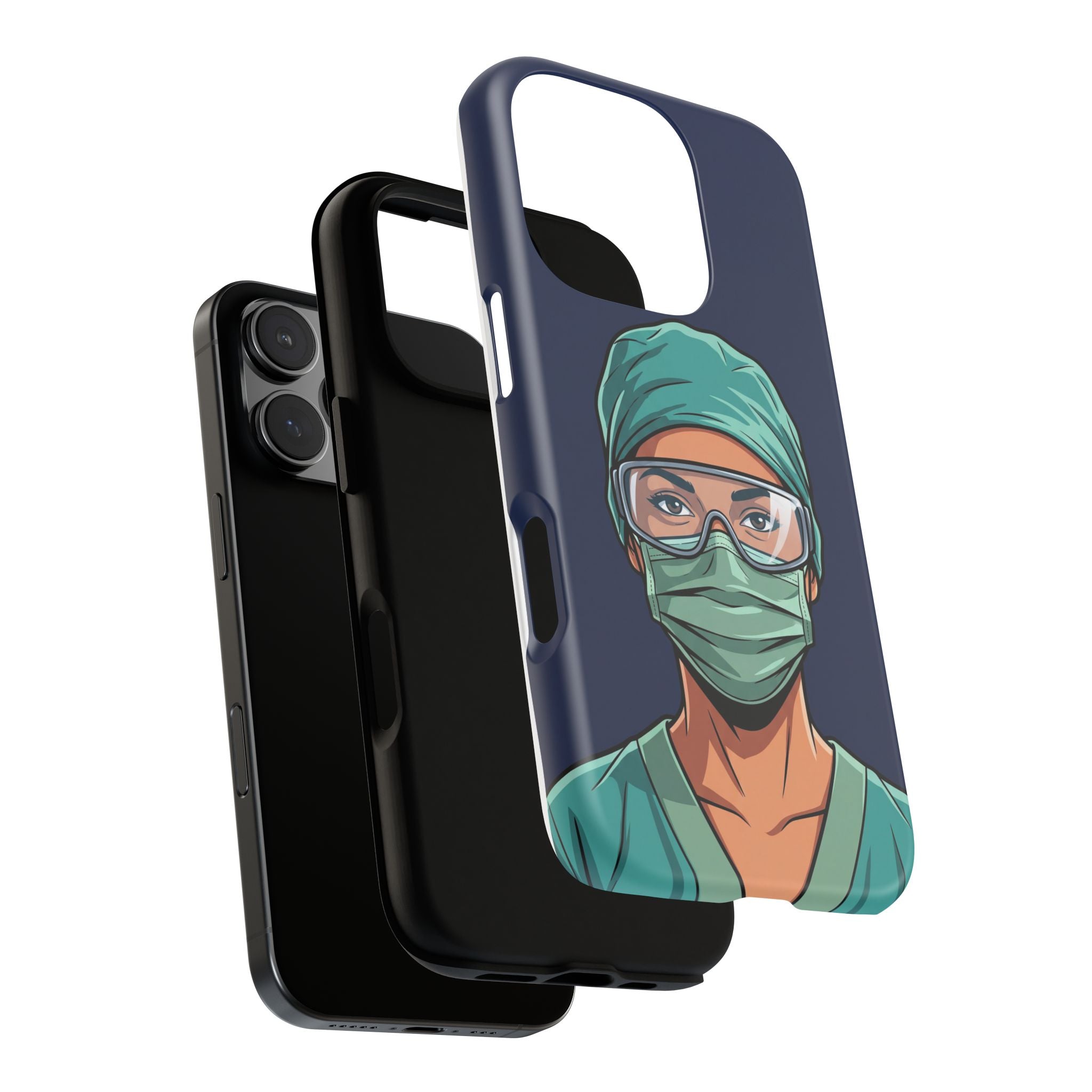 Nurse Illustrated Portrait Phone Case | iPhone & Samsung