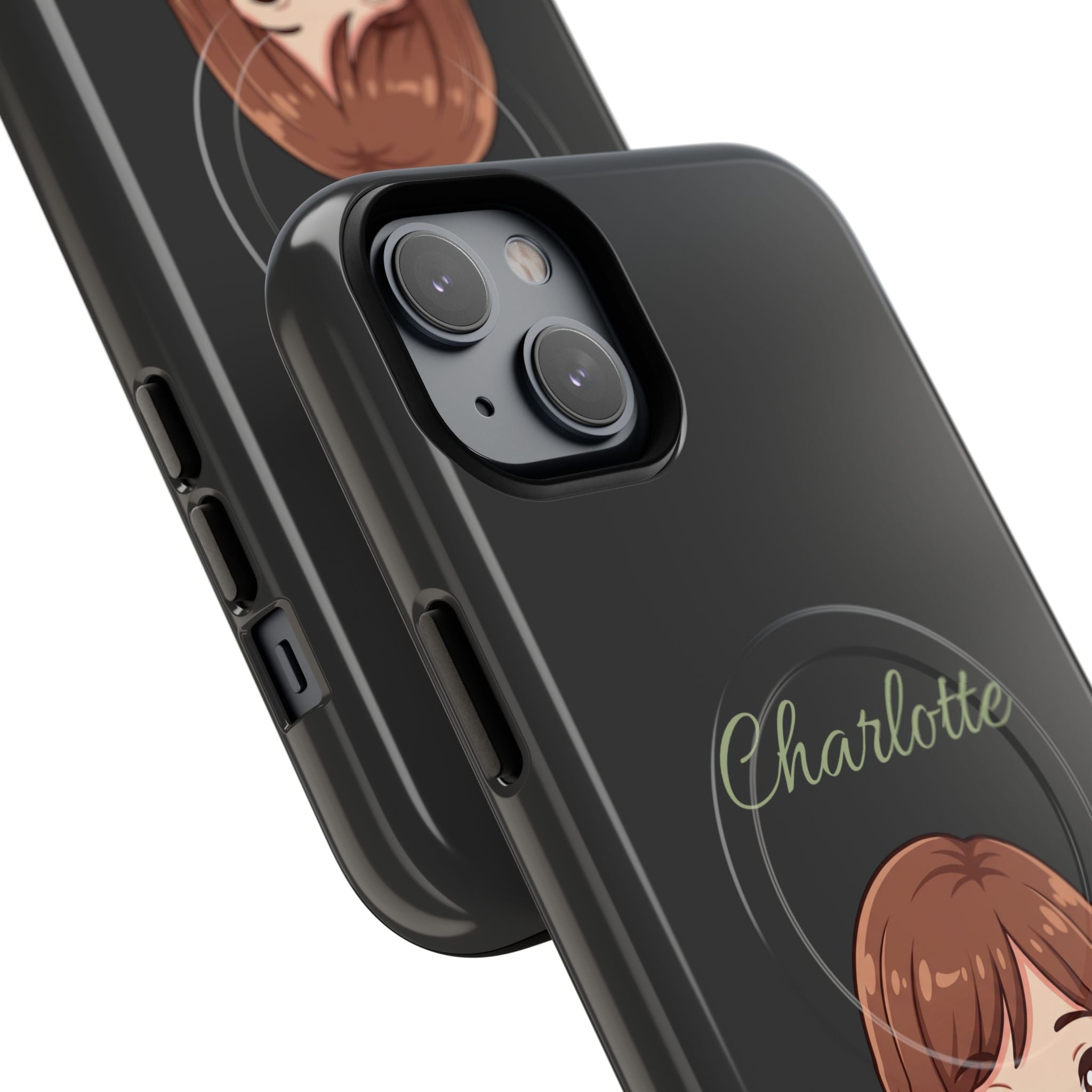 Personalized Tough Magnetic Phone Case | With Custom Name – Cute Illustrated Nurse Character Case for iPhones