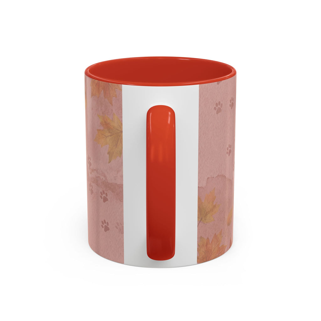 Dachshund Lover Mug | Long-Haired Wiener Dog with Plaid Bandana, Dusty Rose Watercolor Dog Gift