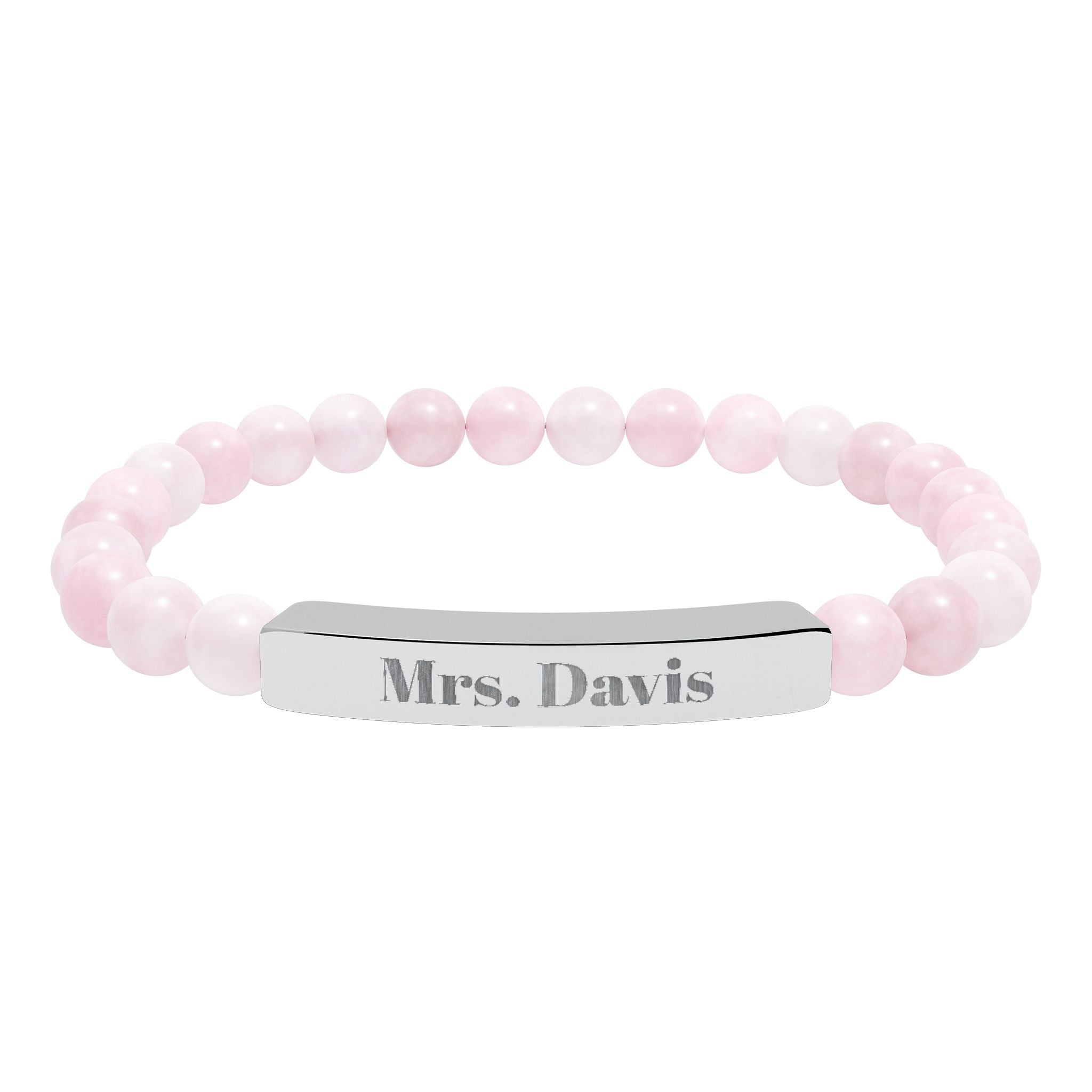 Personalized Teacher Bracelet | Engraved Name Bar Bracelet, Teacher Gift
