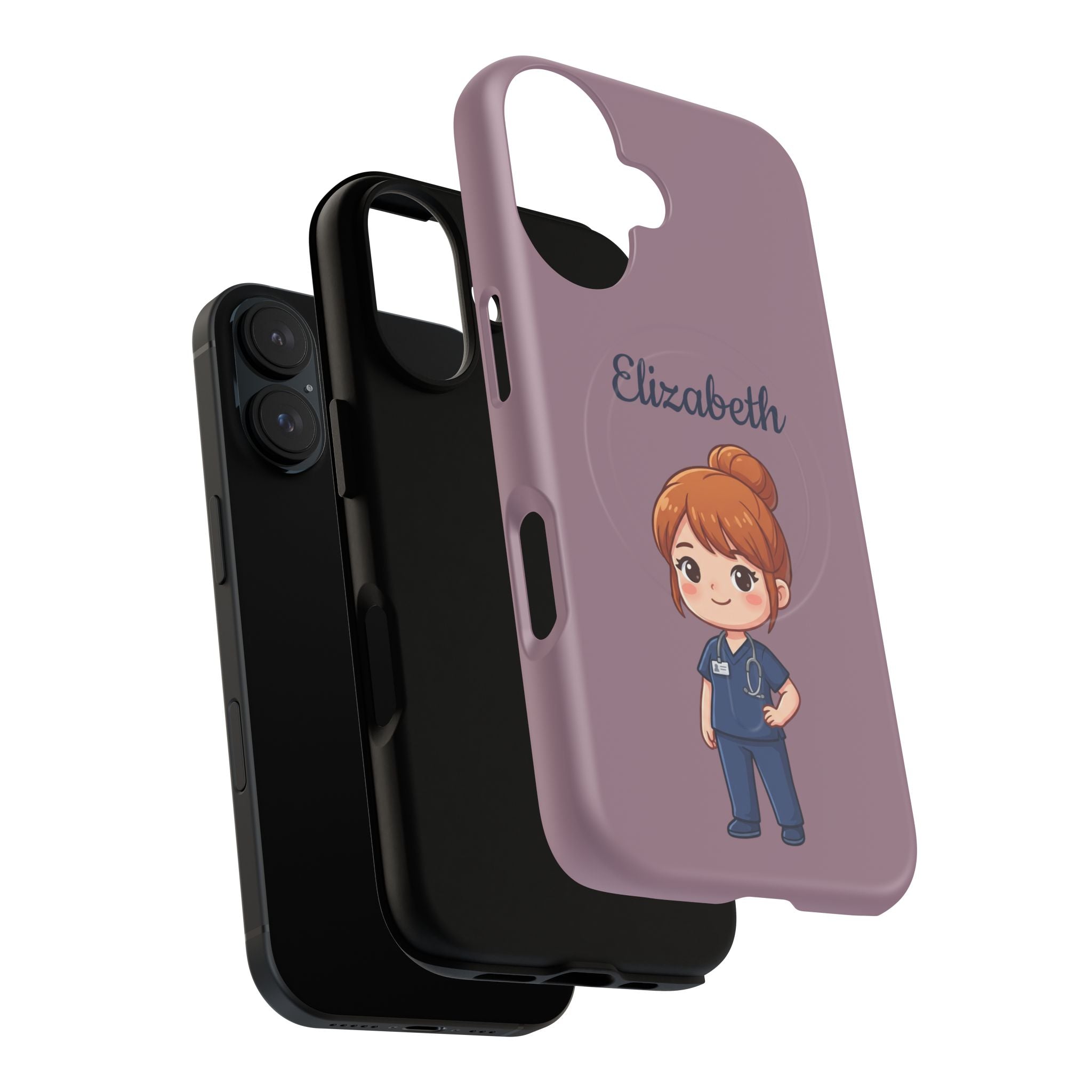 Personalized Nurse Phone Case with Custom Name | MagSafe Compatible iPhone Case