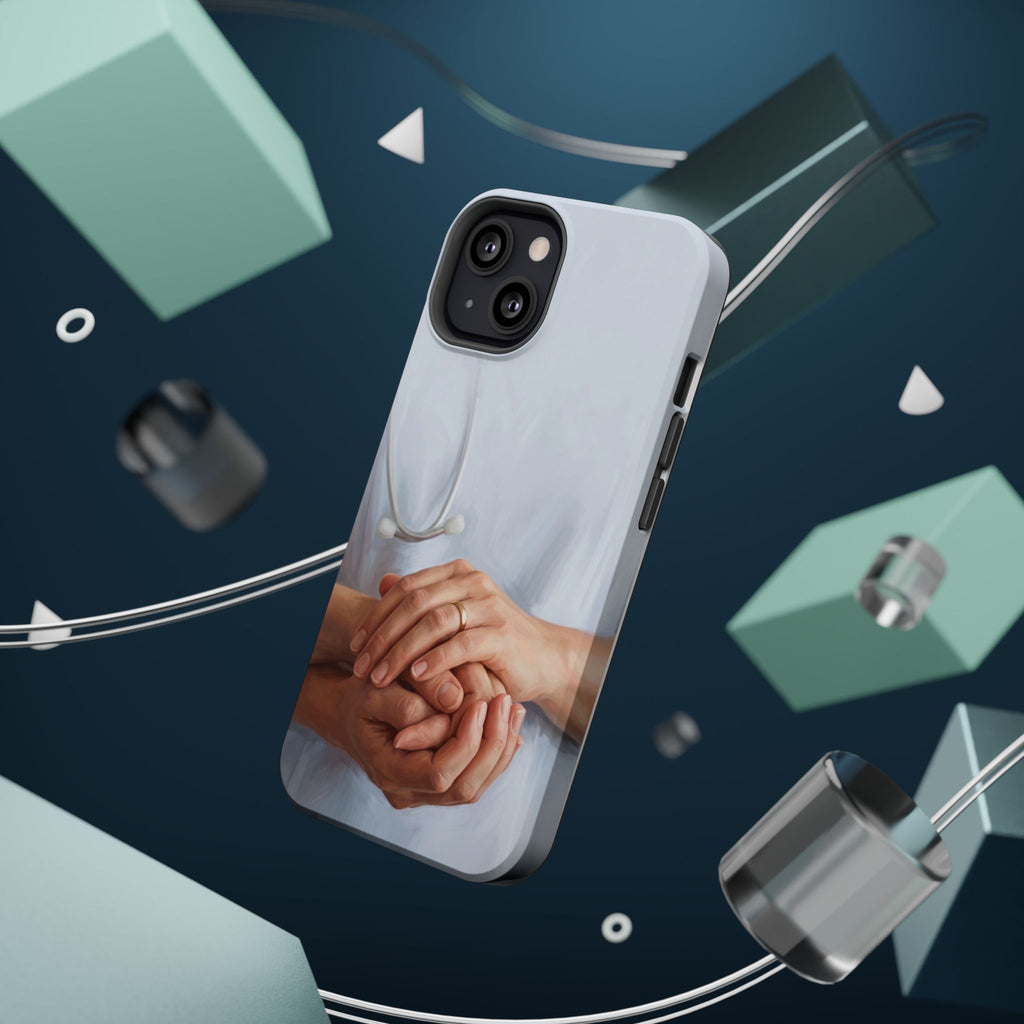 Impact-Resistant Phone Case — Caring Hands Wireless Charging Cover
