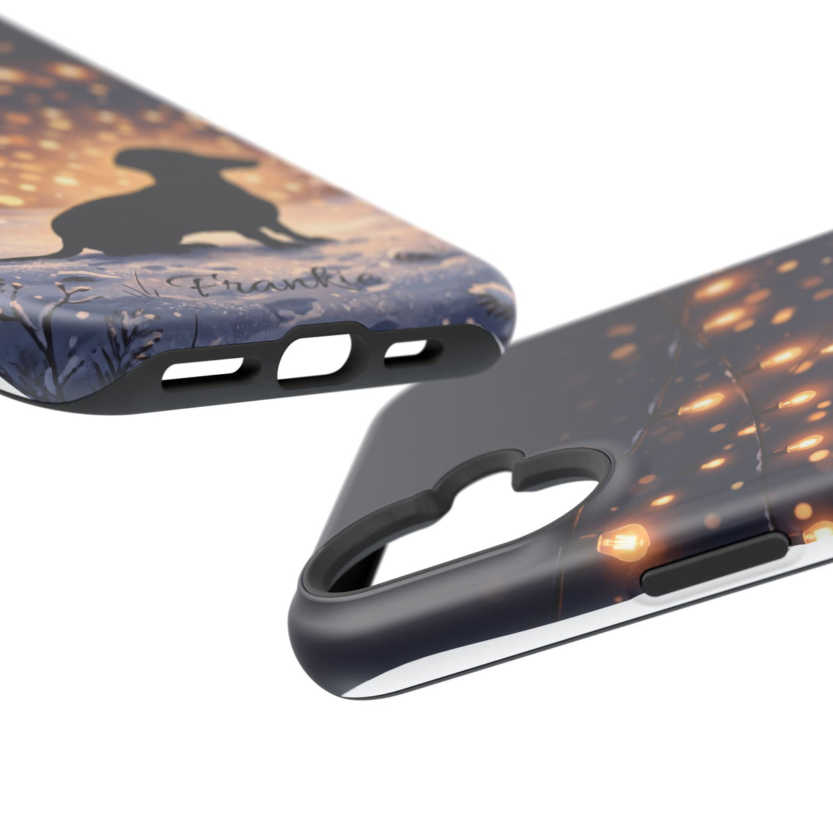 Personalized Dachshund Golden Sparks Phone Case — Wireless Charging Cover