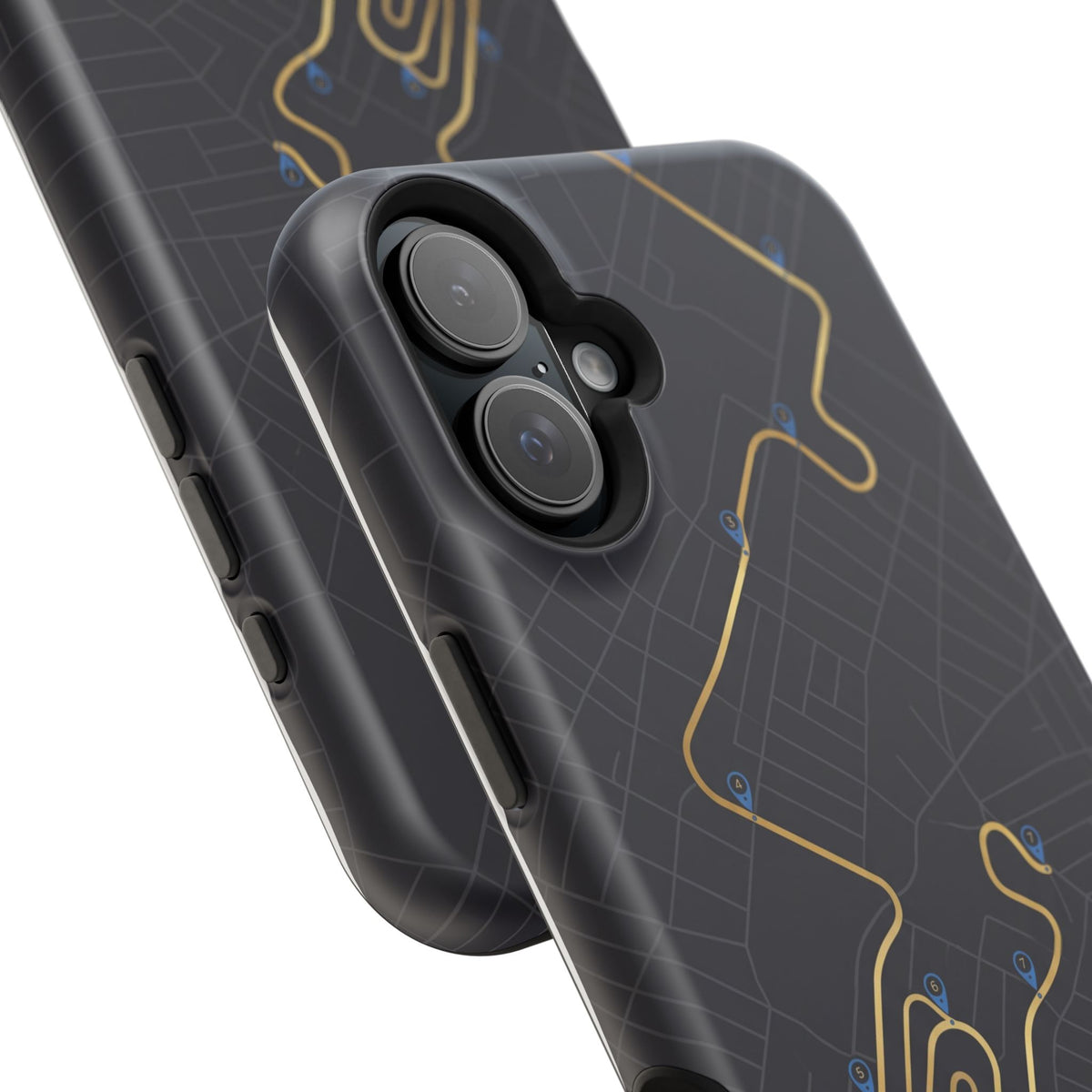 Paramedic/EMT Route Line Phone Case — Magnetic Wireless Charging Cover