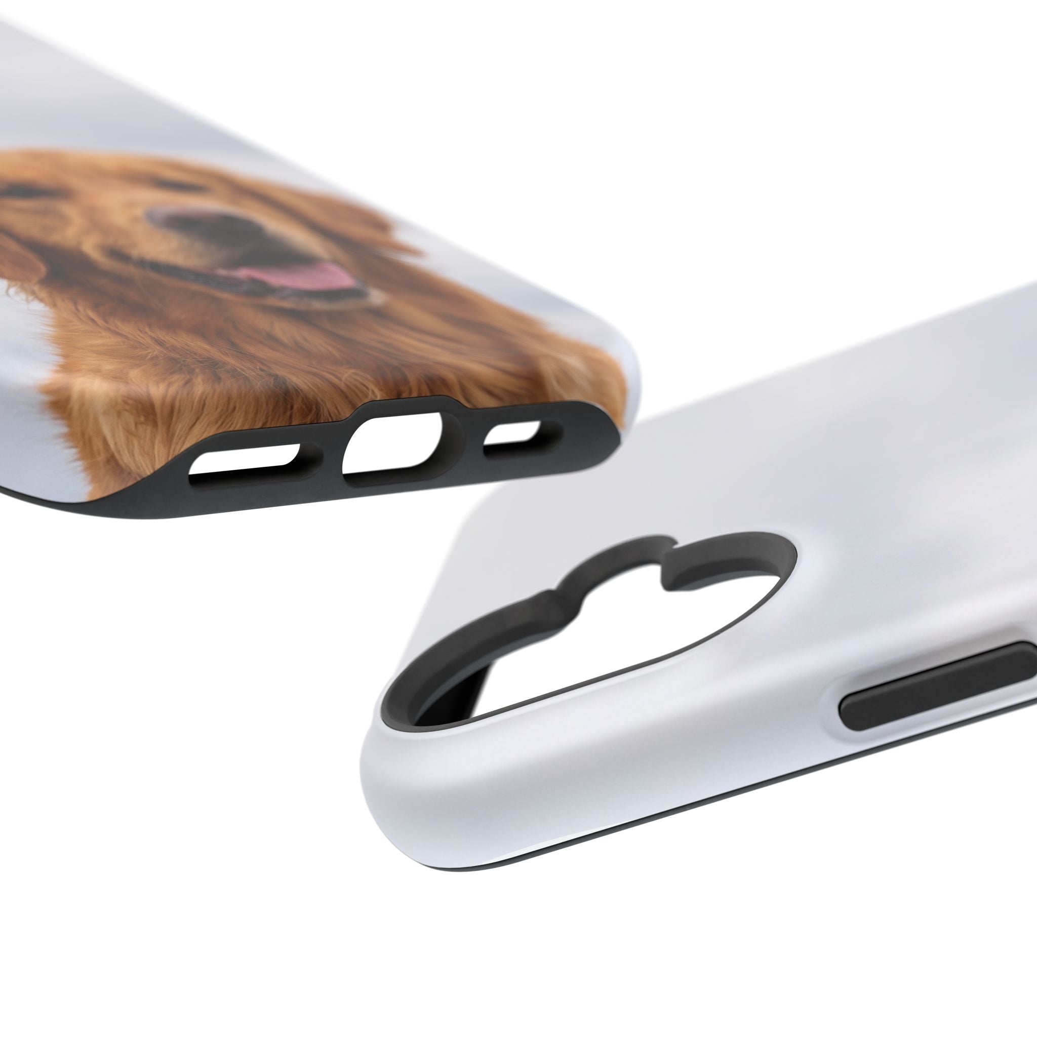 Golden Retriever Phone Case — Impact-Resistant Wireless Charging Cover