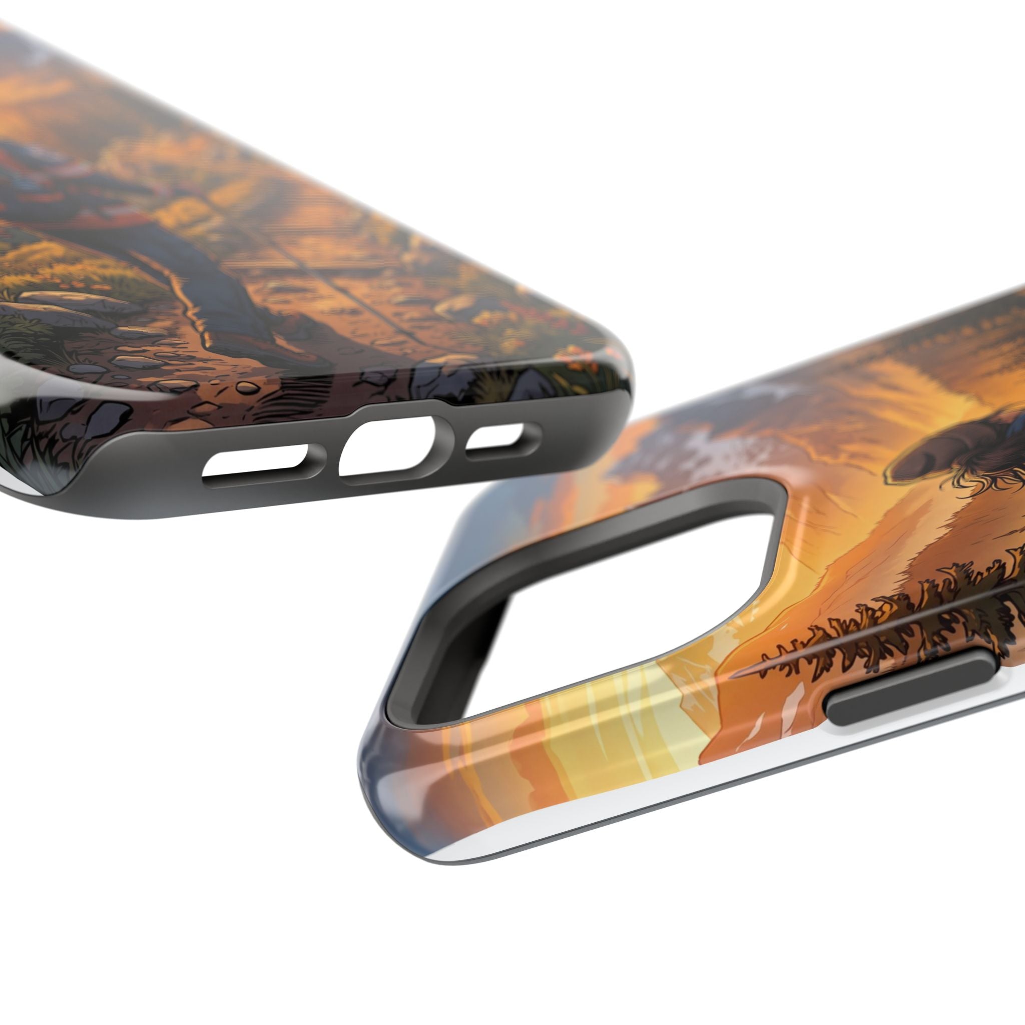 Paramedic/EMT Mountain Phone Case — Magnetic Wireless Charging Cover
