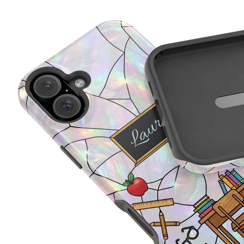 Personalized Teacher Phone Case — Impact-Resistant Wireless Charging Cover