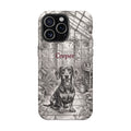 Personalized Dachshund Vintage Greenhouse Phone Case — Wireless Charging Cover