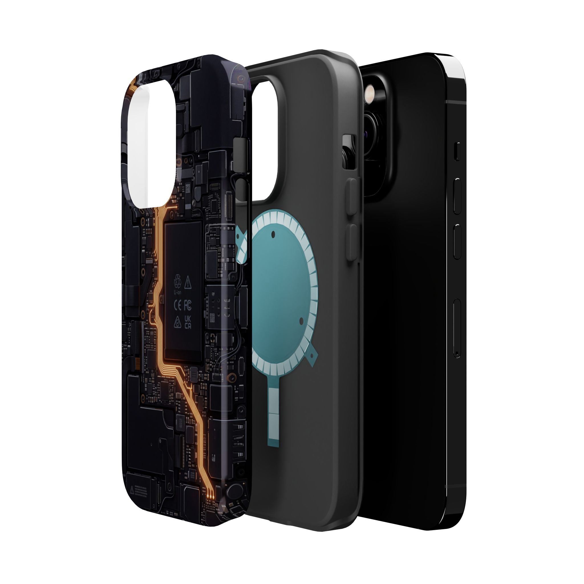 Electrician Circuit Bolt Phone Case — Impact-Resistant Wireless Charging Cover