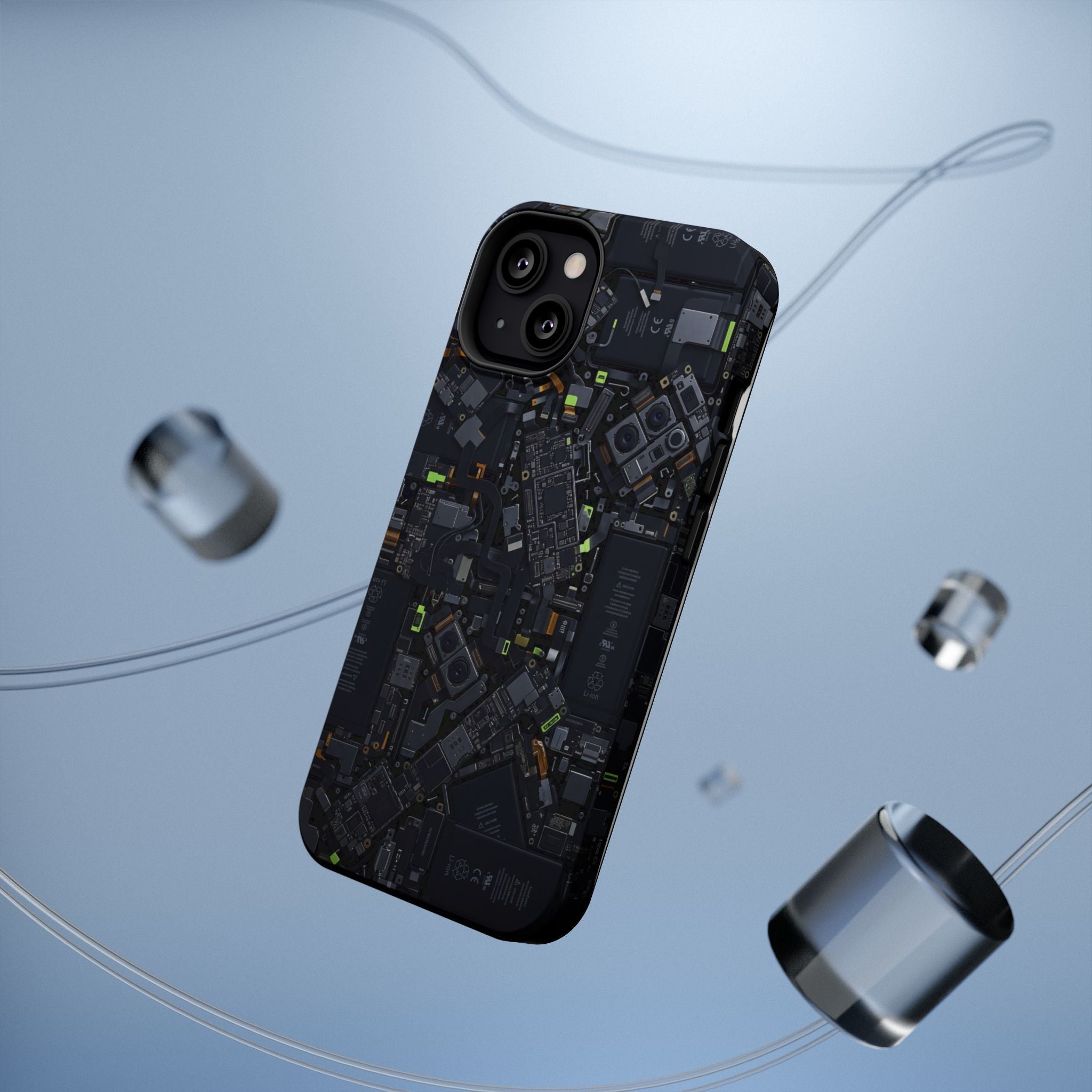 Circuit Core Phone Case — Motherboard Print Wireless Charging Cover