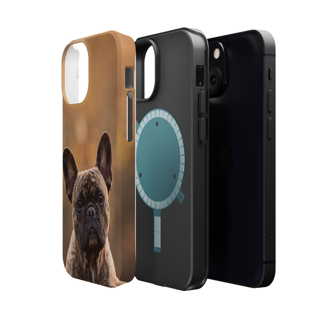 Brindle French Bulldog Phone Case — Impact-Resistant Wireless Charging Cover