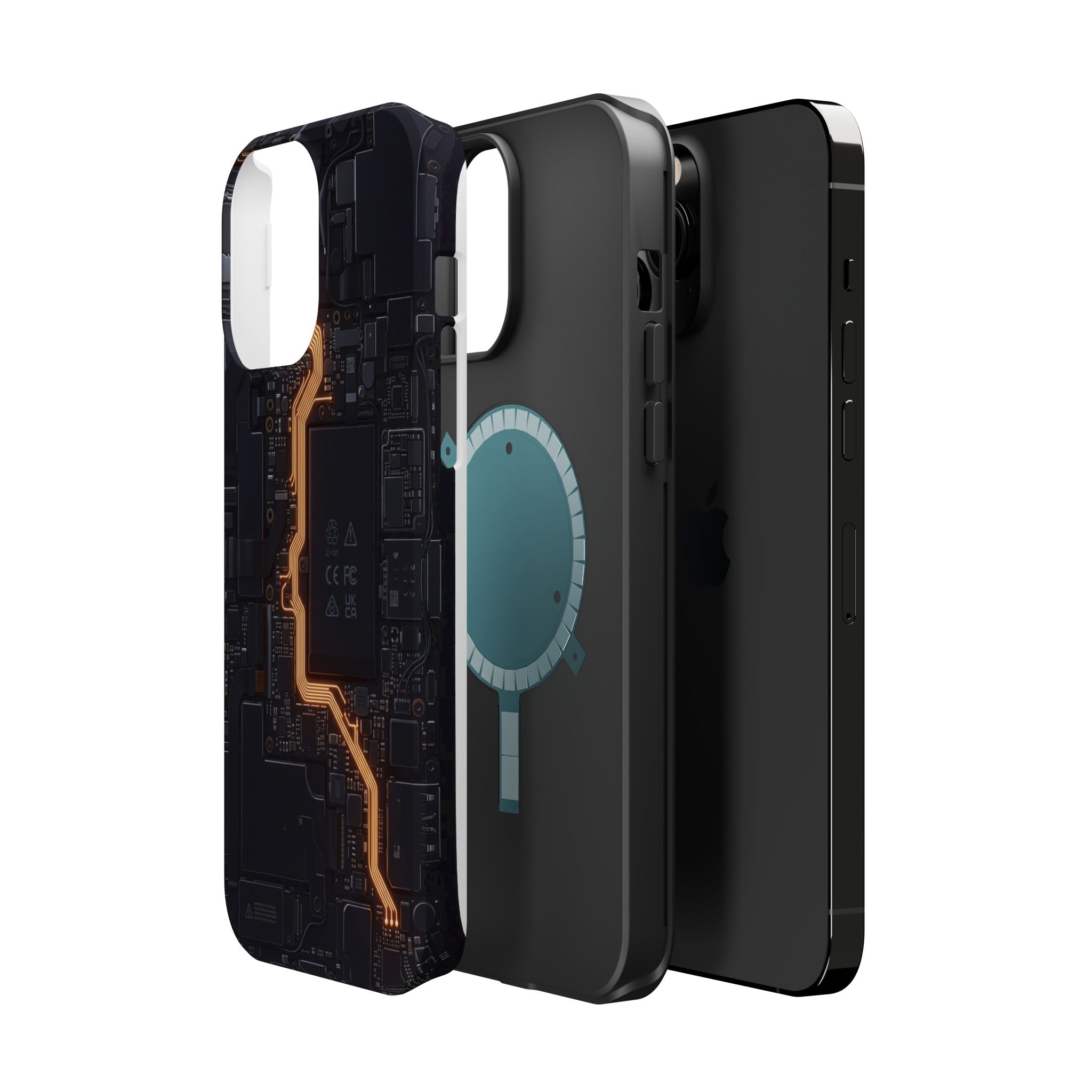 Electrician Circuit Bolt Phone Case — Impact-Resistant Wireless Charging Cover
