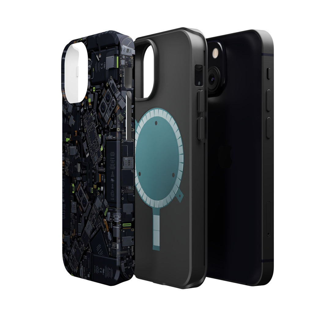 Circuit Core Phone Case — Motherboard Print Wireless Charging Cover