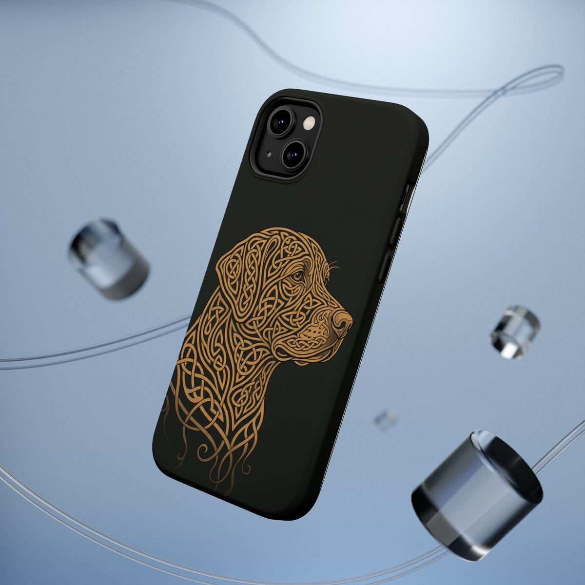 Celtic Knotwork Labrador Phone Case — Tough Magnetic Case with Wireless Charging