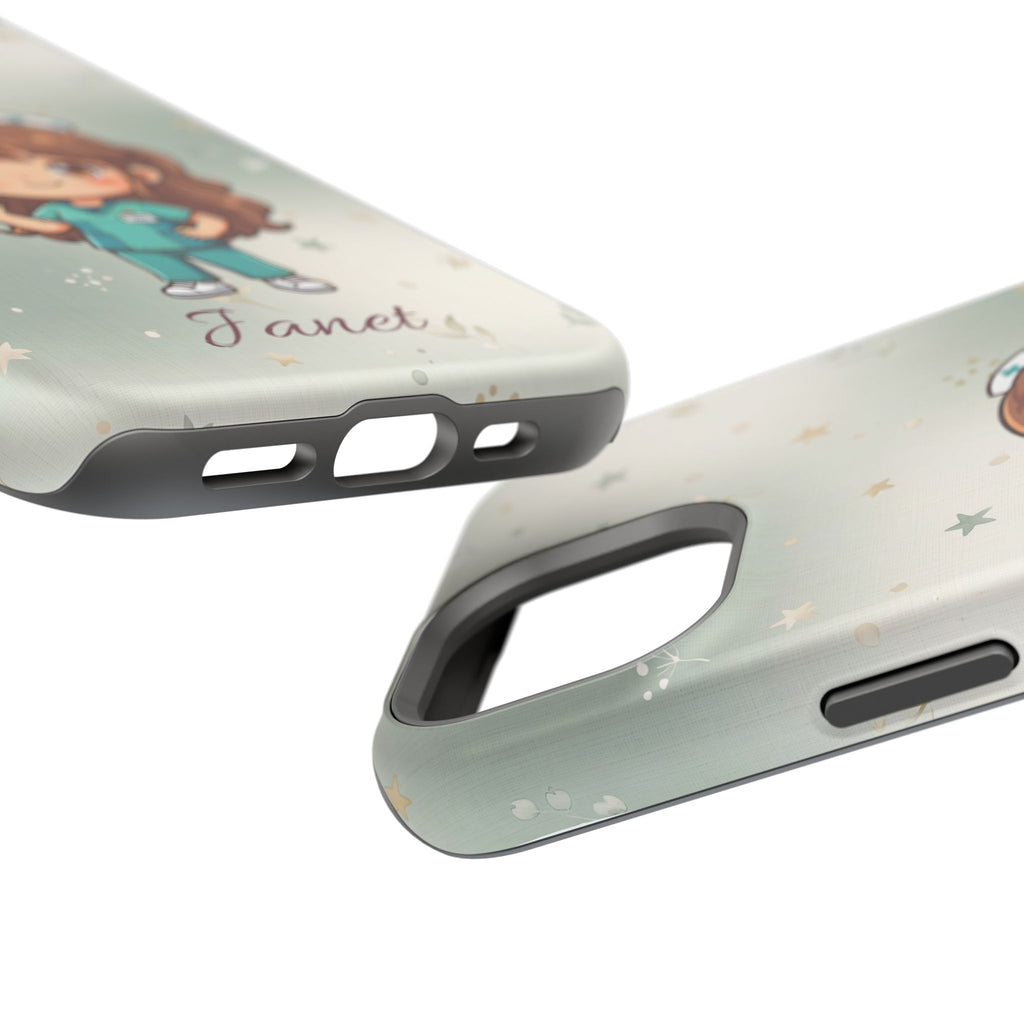 Personalized Nurse with Syringe Phone Case — Wireless Charging Cover