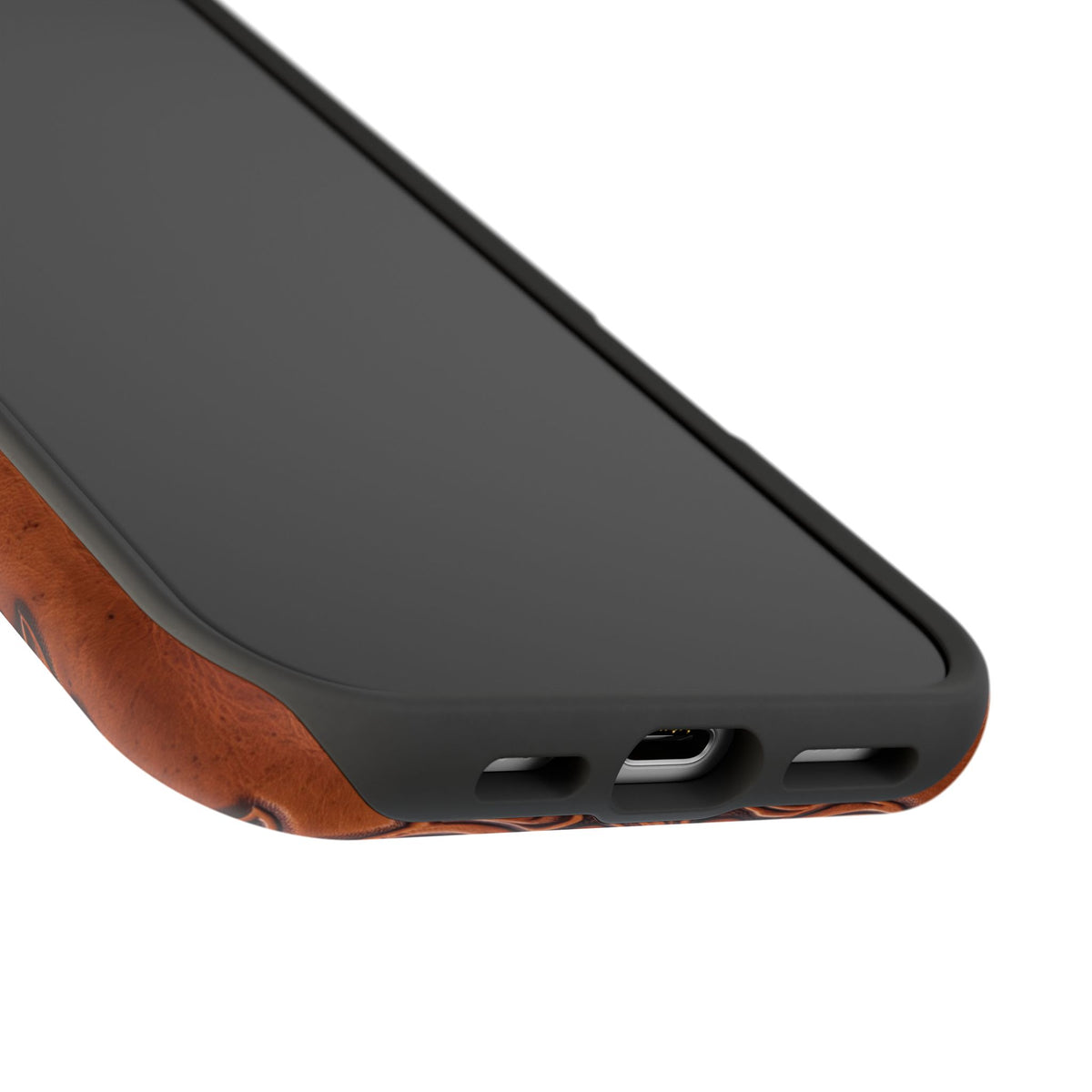 German Shepherd Phone Case | Western Tooled Art — Tough Magnetic Case with Wireless Charging