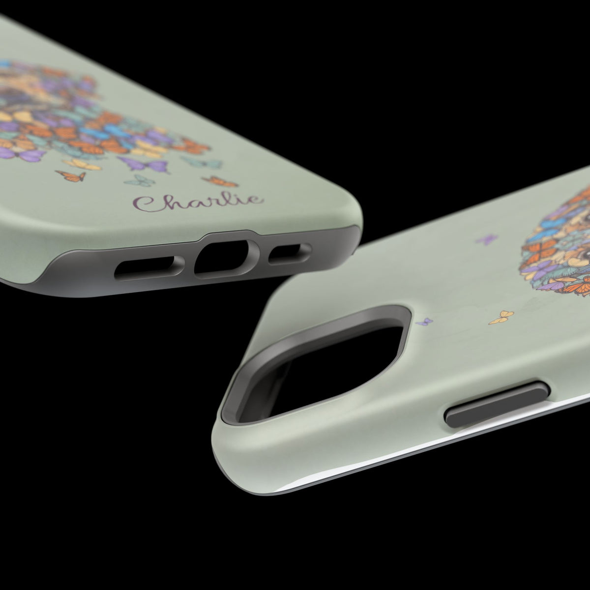 Personalized Butterfly Labrador Phone Case — Tough Magnetic Case with Wireless Charging