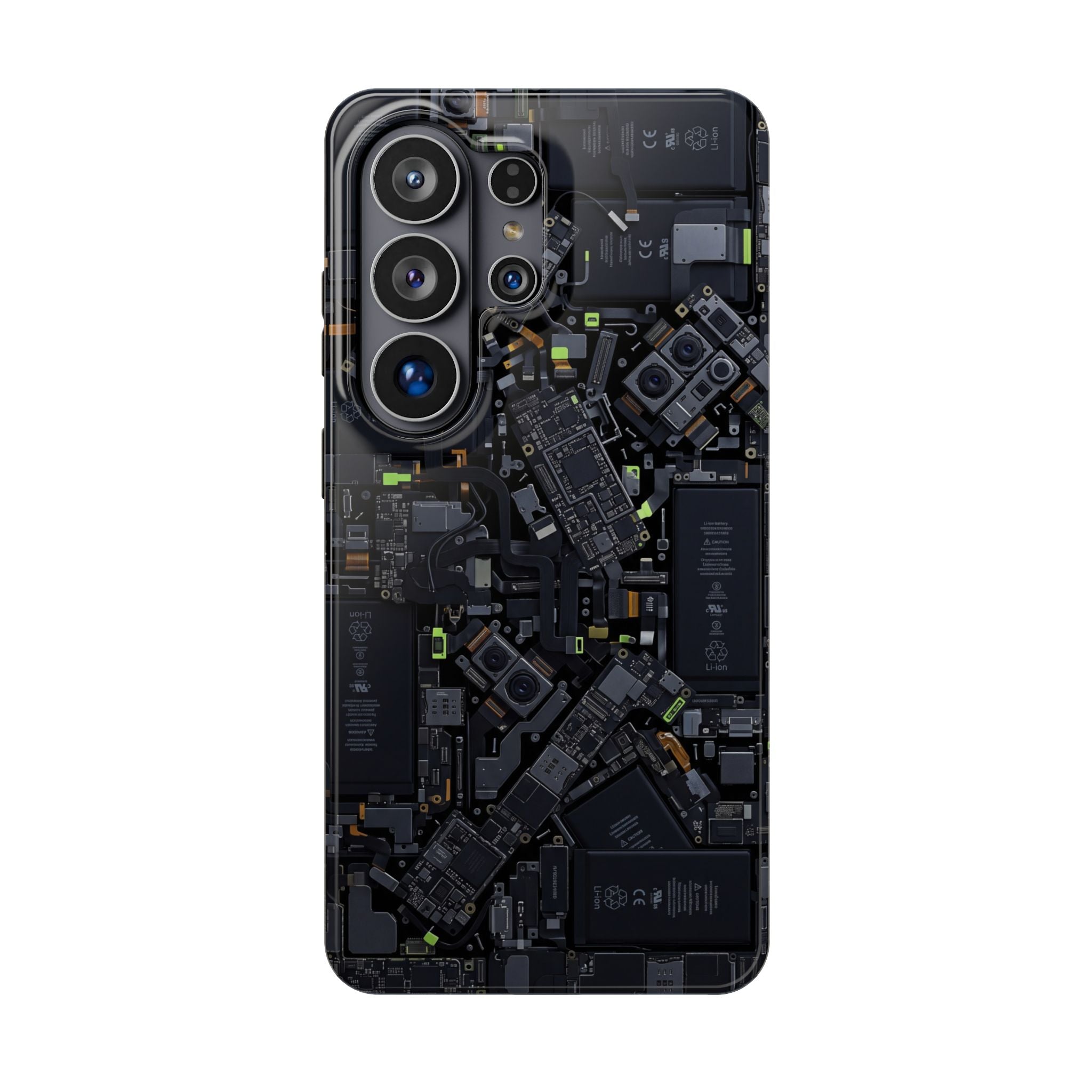 Circuit Core Phone Case — Motherboard Print Wireless Charging Cover