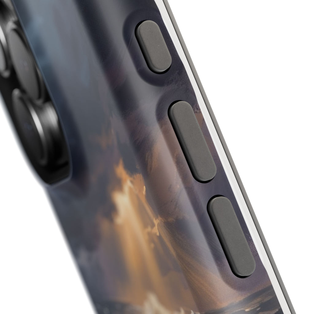 Personalized Golden Retriever Stormy Sea Phone Case — Wireless Charging Cover