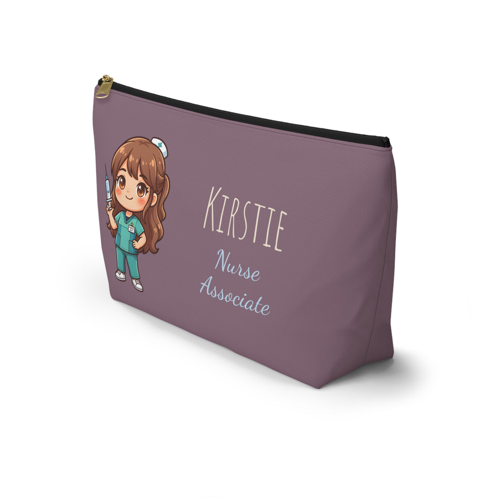 Personalized Nurse Gift Pouch – Custom Name Makeup Bag