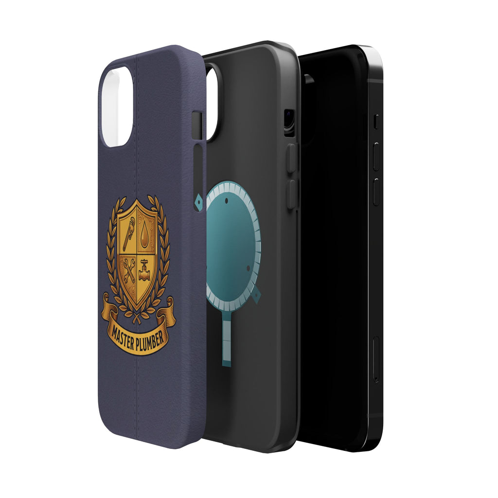 Master Plumber Crest Phone Case — Heraldic Shield Wireless Charging Cover