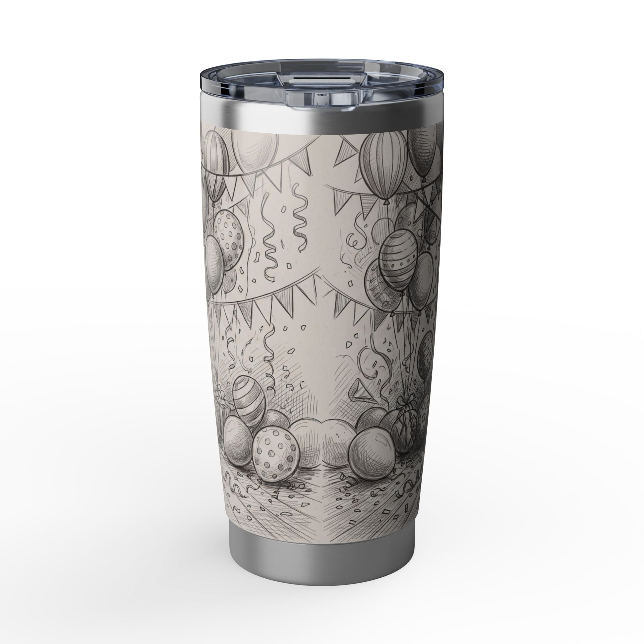 Golden Retriever Tumbler Personalized – 20 oz Stainless Steel Travel Mug with Custom Name, Birthday Celebration Design