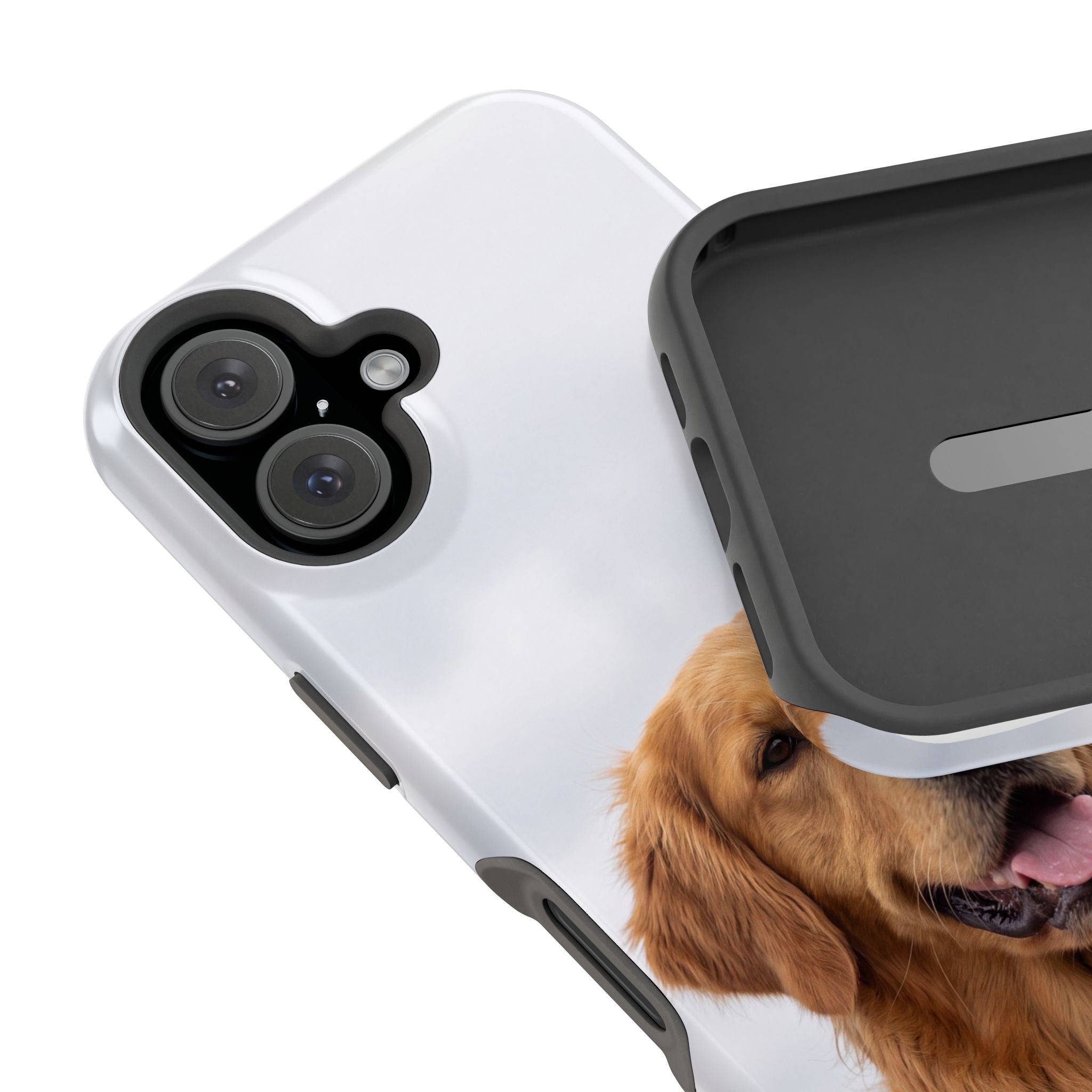 Golden Retriever Phone Case — Impact-Resistant Wireless Charging Cover