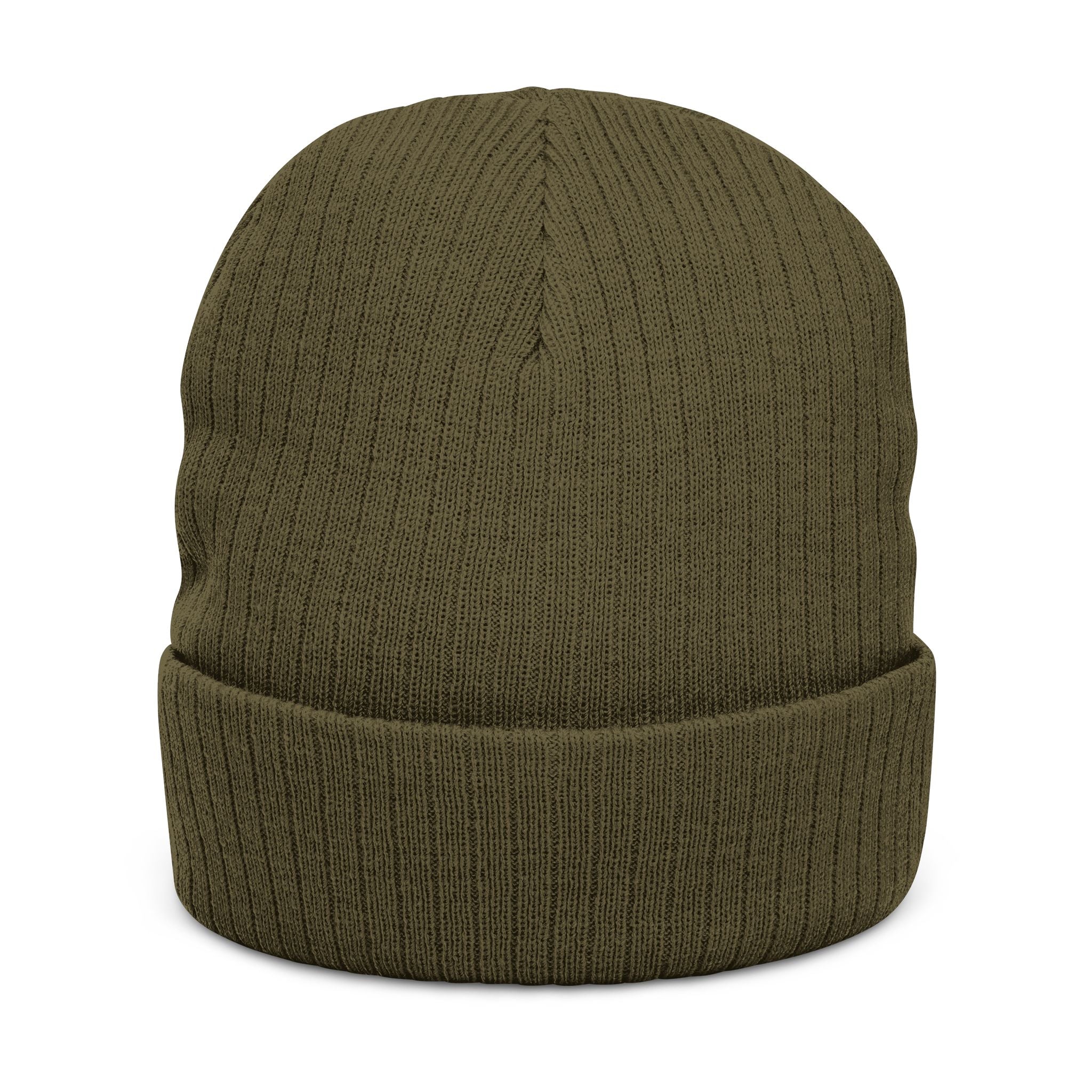 Personalized Name Embroidered Ribbed Knit Beanie