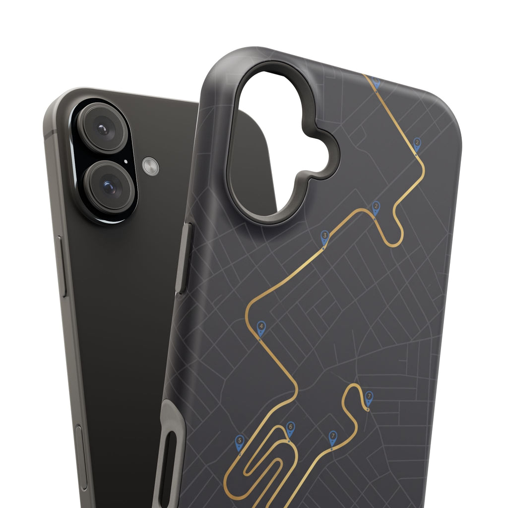 Paramedic/EMT Route Line Phone Case — Magnetic Wireless Charging Cover