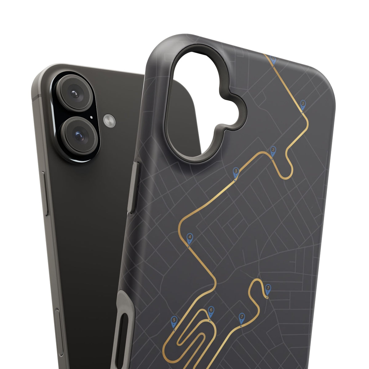 Paramedic/EMT Route Line Phone Case — Magnetic Wireless Charging Cover