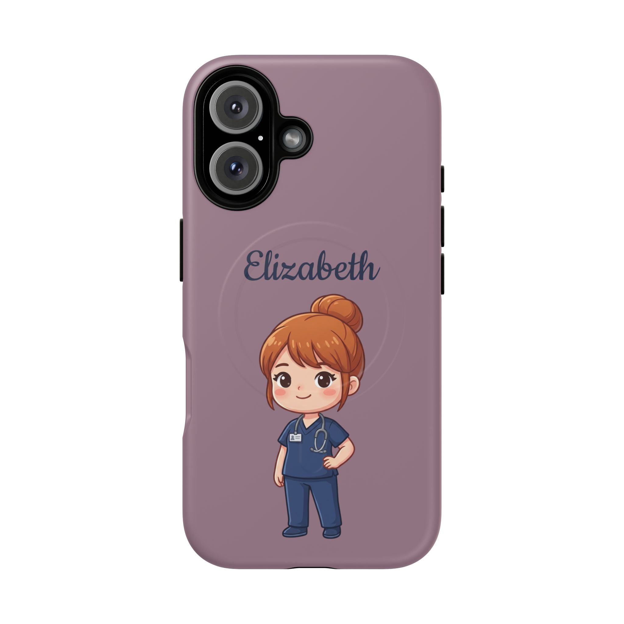 Personalized Nurse Phone Case with Custom Name | MagSafe Compatible iPhone Case