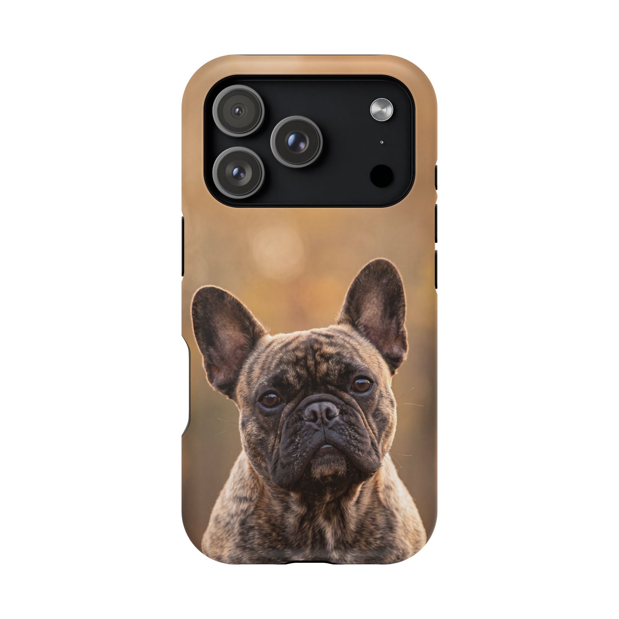 Brindle French Bulldog Phone Case — Impact-Resistant Wireless Charging Cover