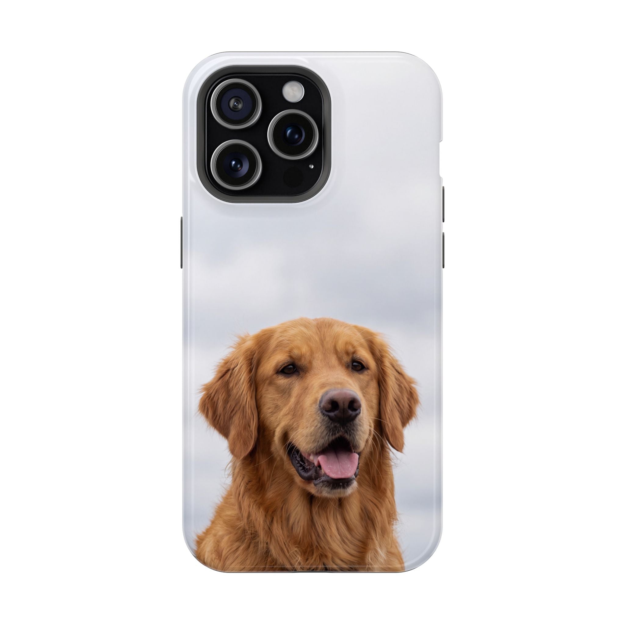 Golden Retriever Phone Case — Impact-Resistant Wireless Charging Cover